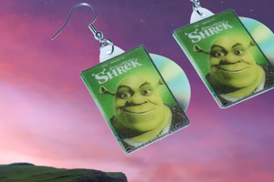 Shrek (2001) DVD 2D detailed Handmade Earrings!