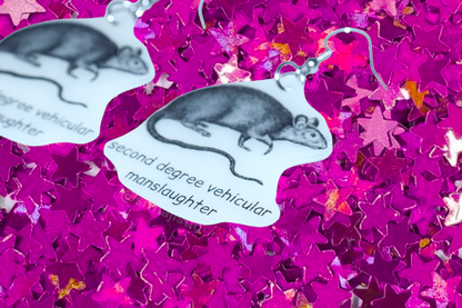 Rat Felony Meme Handmade Earrings!
