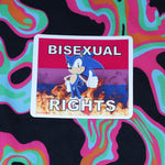 Flaming Bisexual Flag Character Stickers