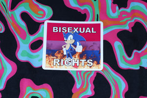 Flaming Bisexual Flag Character Stickers
