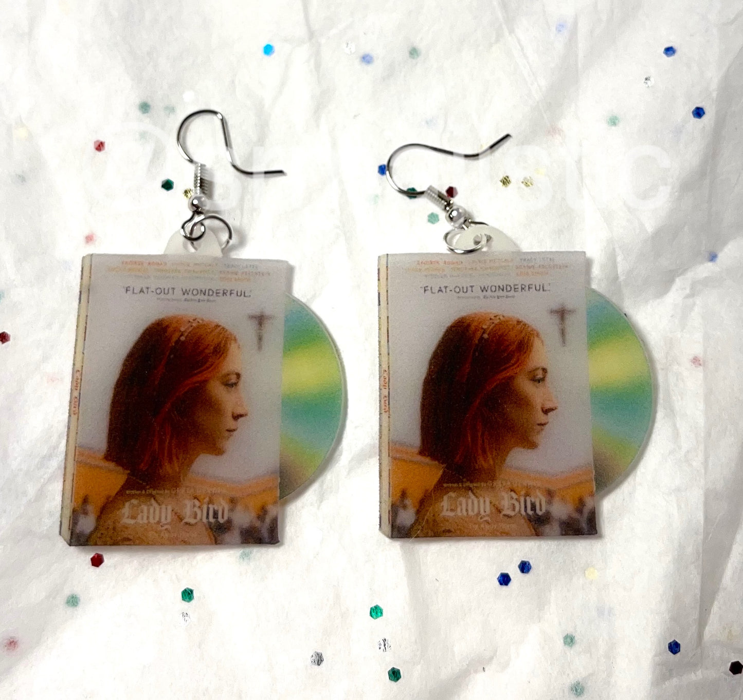 Lady Bird (2017) DVD 2D detailed Handmade Earrings!