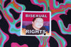 Flaming Bisexual Flag Character Stickers