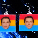 Paul Dano Says Gay Rights Pride Flag Handmade Earrings!