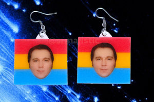 Paul Dano Says Gay Rights Pride Flag Handmade Earrings!