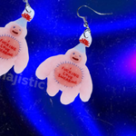 Hairy Little Funky Friends 2D Handmade Earrings (collaboration with Imo Sophia)