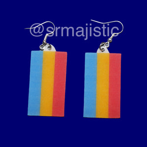 PRIDE Flag Cute 2D Handmade Earrings!