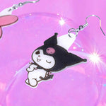 My Melody and Kuromi Cute Kawaii Character Handmade Earrings!