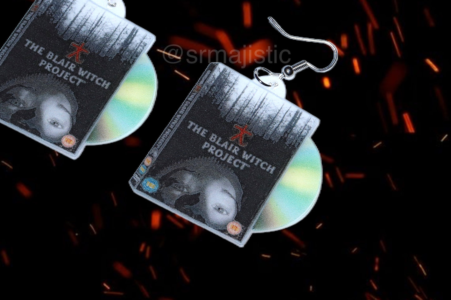 The Blair Witch Project (1999) DVD 2D detailed Handmade Earrings!