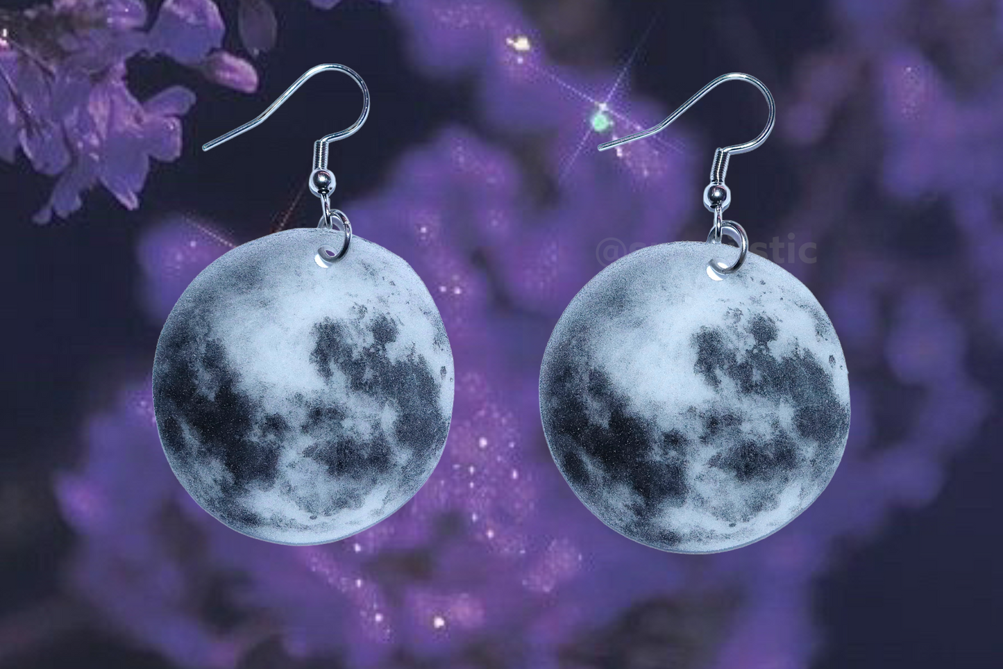Detailed Moon Handmade Earrings!
