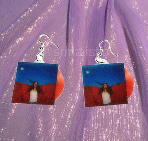 Maggie Rogers Heard it in a Past Life Vinyl Album Handmade Earrings!