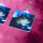 Cool Capybara Playing Video Games Handmade Earrings!