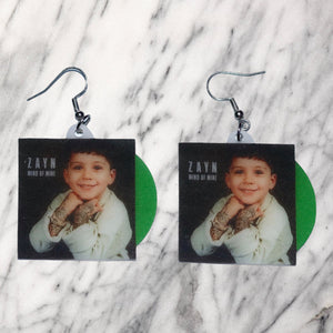 ZAYN Mind of Mine Vinyl Album Handmade Earrings!