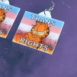 Garfield Collection of Flaming Pride Flags Handmade Earrings!