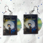 Coraline (2009) DVD 2D detailed Handmade Earrings!