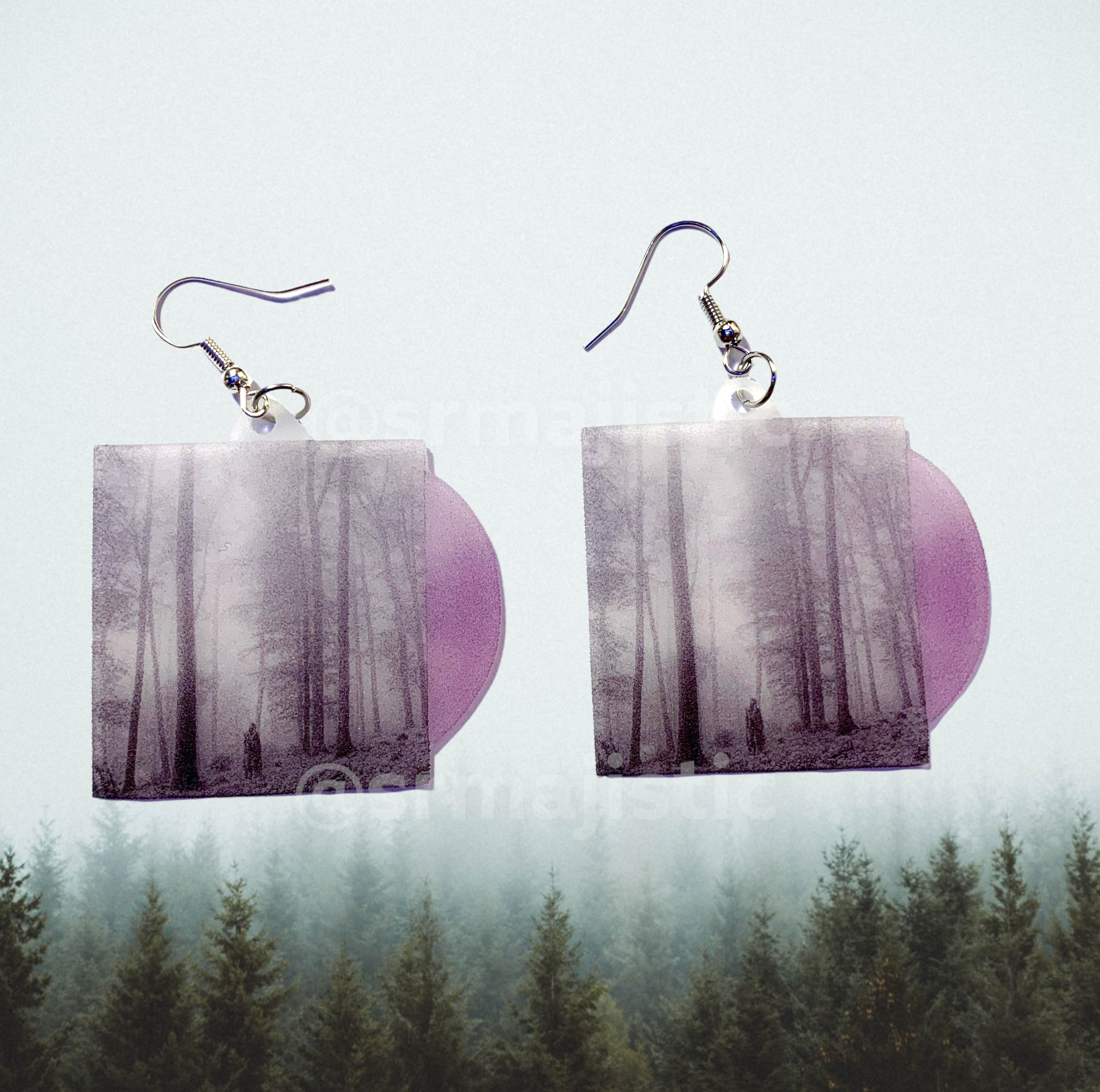 Taylor Swift Folklore Vinyl Album Handmade Earrings!