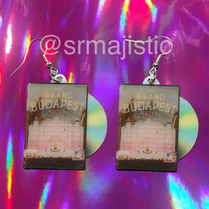The Grand Budapest Hotel (2014) DVD 2D detailed Handmade Earrings!