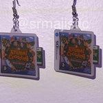 Animal Crossing Wild World Nintendo DS Game 2D detailed Handmade Earrings!