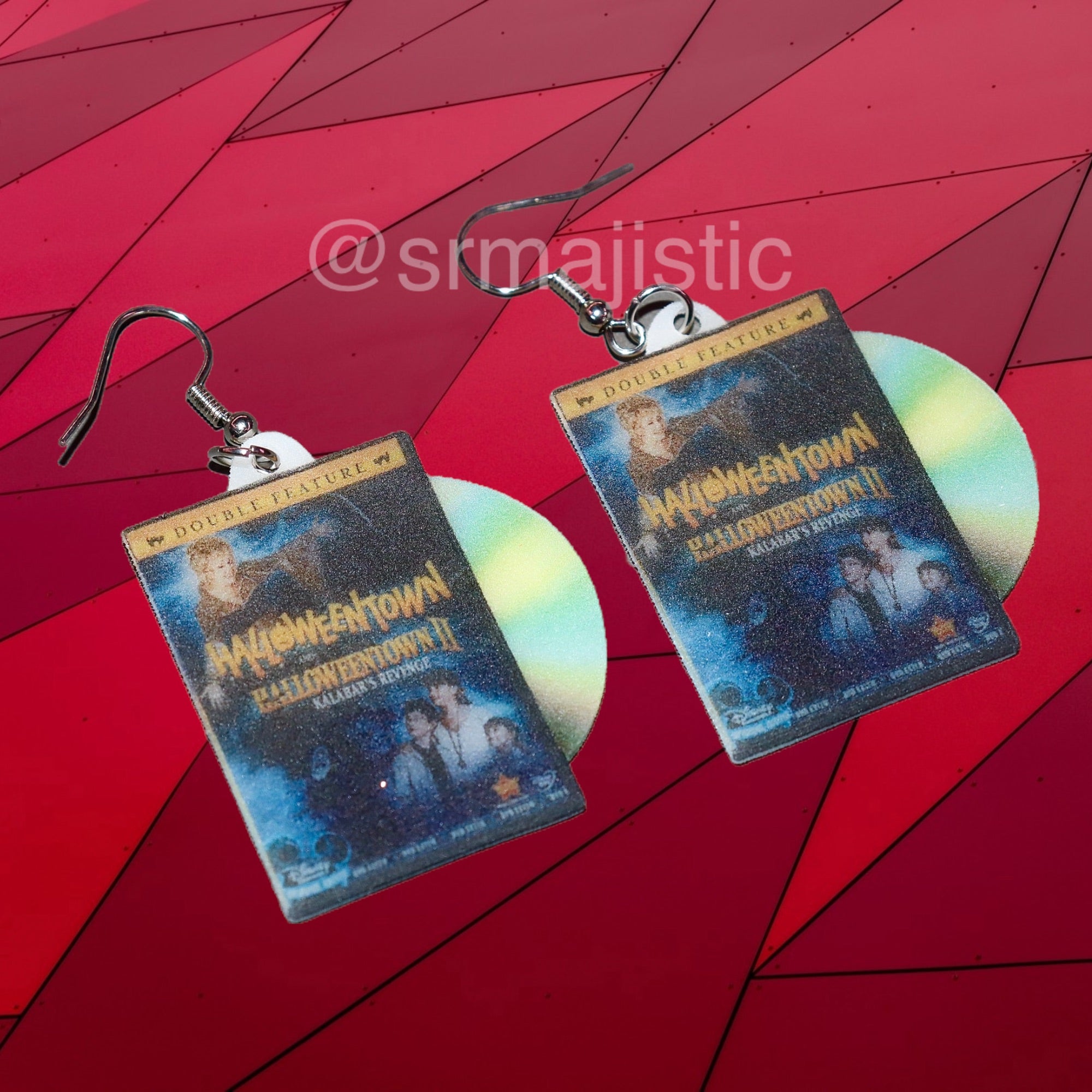 Halloweentown (1998) DVD 2D detailed Handmade Earrings!