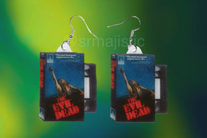 Evil Dead (1981) VHS Tape 2D detailed Handmade Earrings!