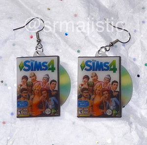 The Sims 4 PC Game 2D detailed Handmade Earrings!