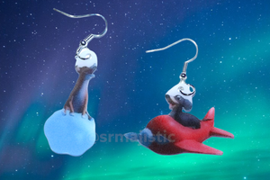 Dog of Wisdom Meme Handmade Earrings!