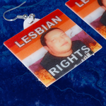Sal Vulcano Lesbian Flame Pride Flag Handmade Earrings!
