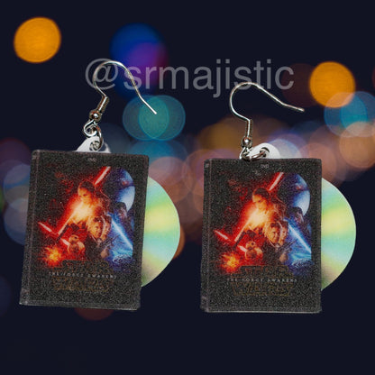 Star Wars Entire Collection DVD 2D detailed Handmade Earrings!