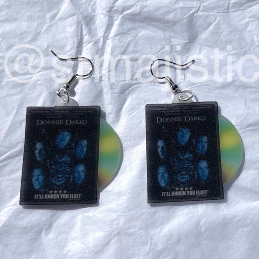 Donnie Darko (2001) DVD 2D detailed Handmade Earrings!