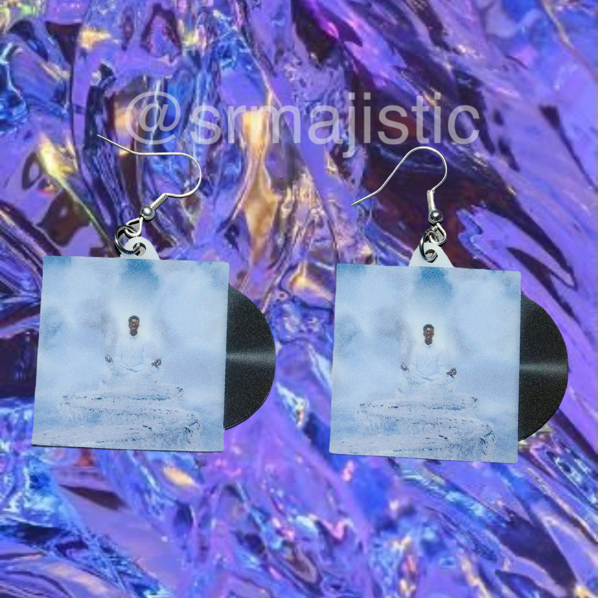 Lil Nas X Sun Goes Down Vinyl Single Handmade Earrings!