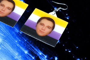 Paul Dano Says Gay Rights Pride Flag Handmade Earrings!