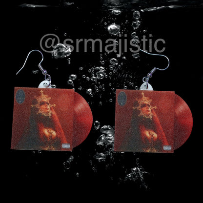 Halsey If I Can’t Have Love, I Want Power Vinyl Album Handmade Earrings!