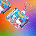 Hello Kitty Happy Party Pals Game Boy Game 2D detailed Handmade Earrings!