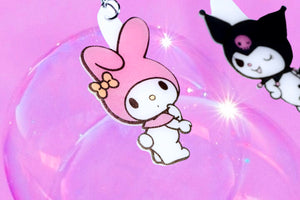 My Melody and Kuromi Cute Kawaii Character Handmade Earrings!