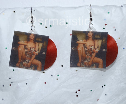 Camilla Cabello Camilla Vinyl Album Handmade Earrings!