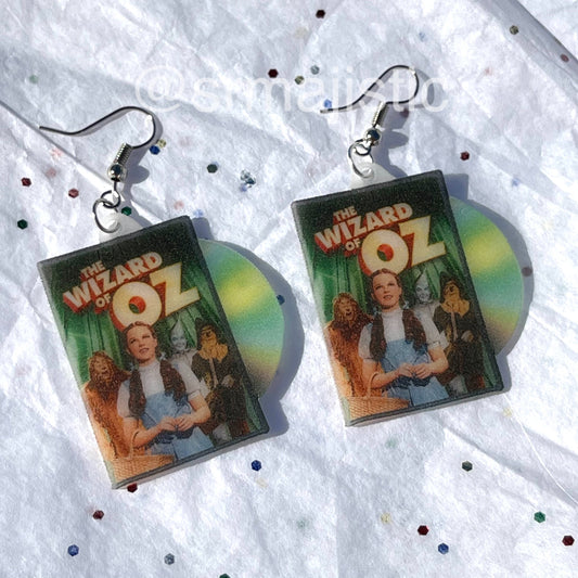 Wizard of Oz (1939) DVD 2D detailed Handmade Earrings!