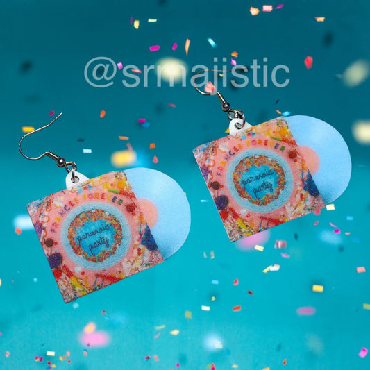 Frances Forever Paranoia Party Vinyl Album Handmade Earrings!