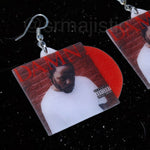 Kendrick Lamar DAMN Vinyl Album Handmade Earrings!