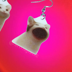 Pop Cat Meme Handmade Earrings!