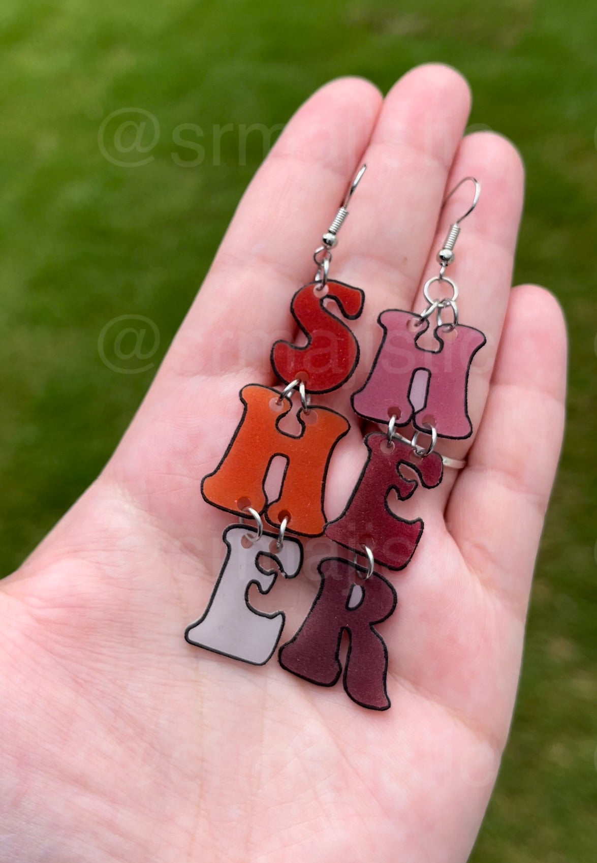 Pride Pronouns and Terms 2D Dangle Handmade Earrings!