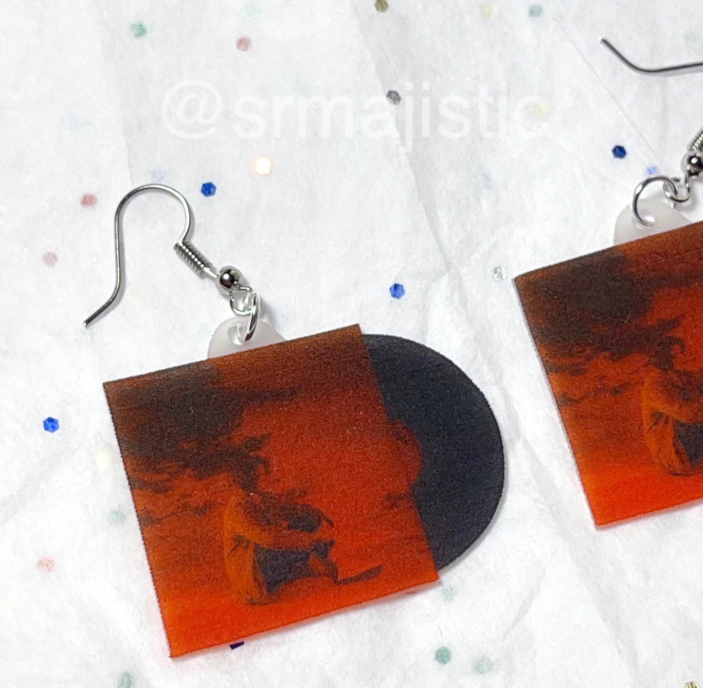 Lewis Capaldi Divinely Uninspired to a Hellish Extent Vinyl Album Handmade Earrings!