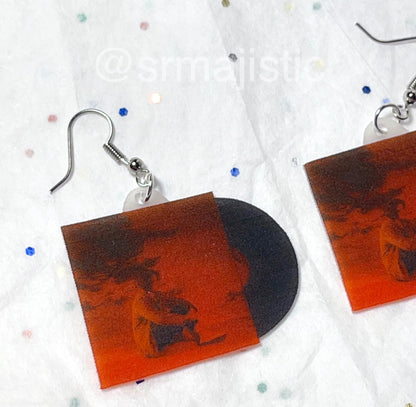 Lewis Capaldi Divinely Uninspired to a Hellish Extent Vinyl Album Handmade Earrings!