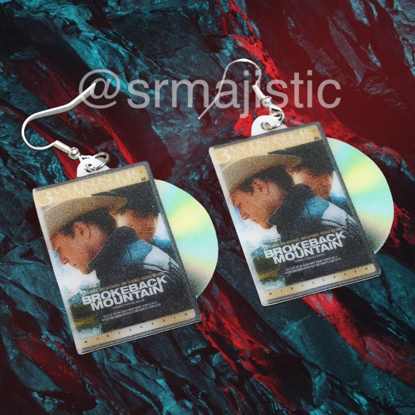 Brokeback Mountain (2005) DVD 2D detailed Handmade Earrings!