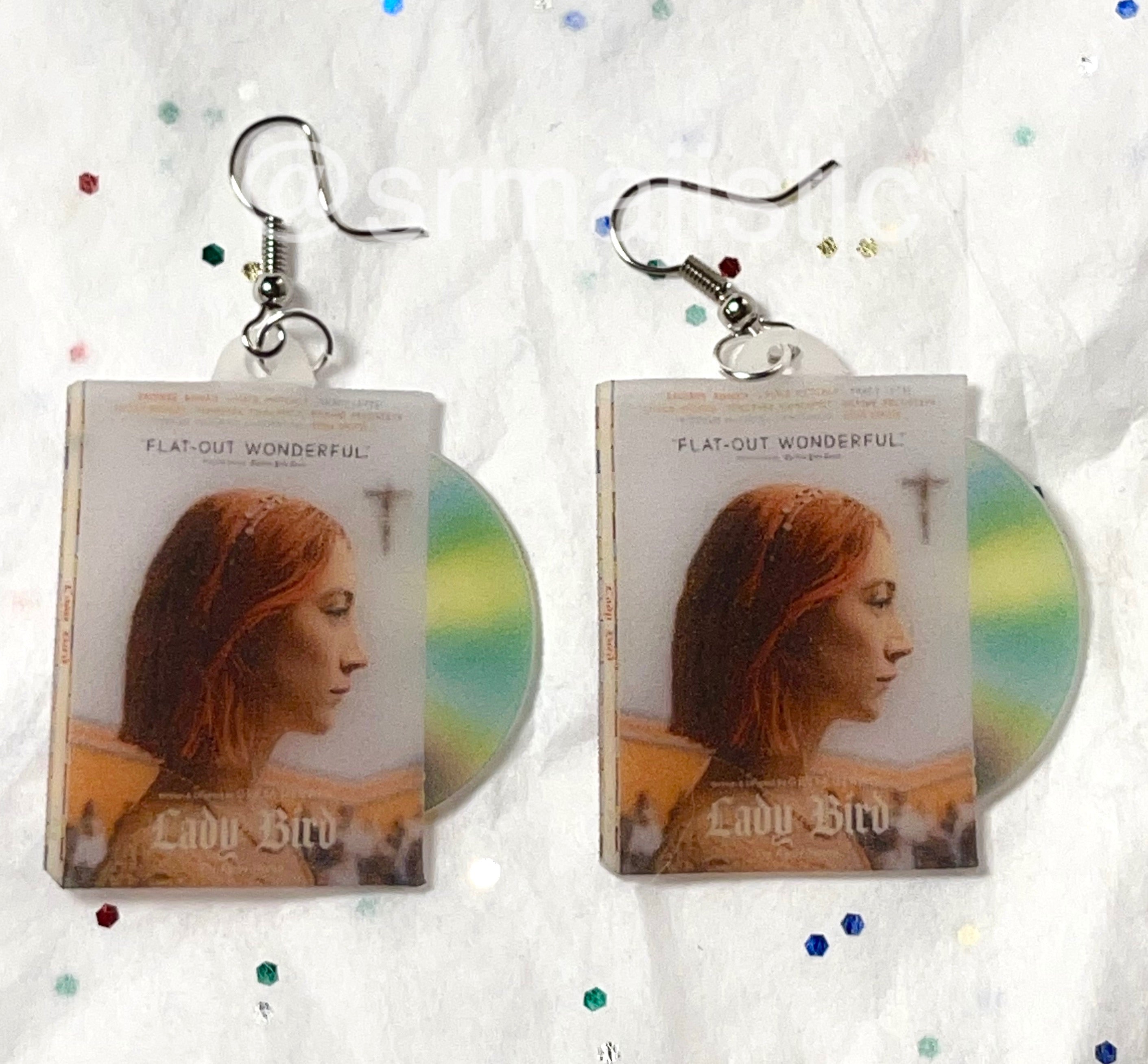 Lady Bird (2017) DVD 2D detailed Handmade Earrings!