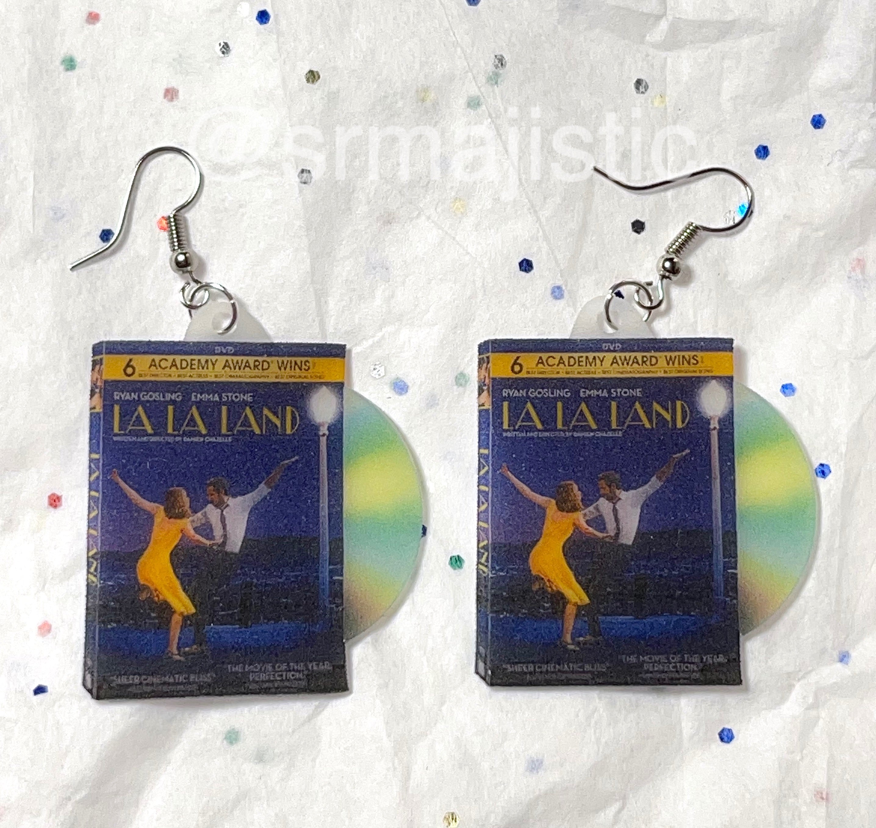 La La Land (2016) DVD 2D detailed Handmade Earrings!