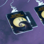 The Nightmare Before Christmas (1993) Movie VHS Tape 2D detailed Handmade Earrings!