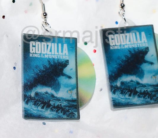 Godzilla King of the Monsters (2019) DVD 2D detailed Handmade Earrings!
