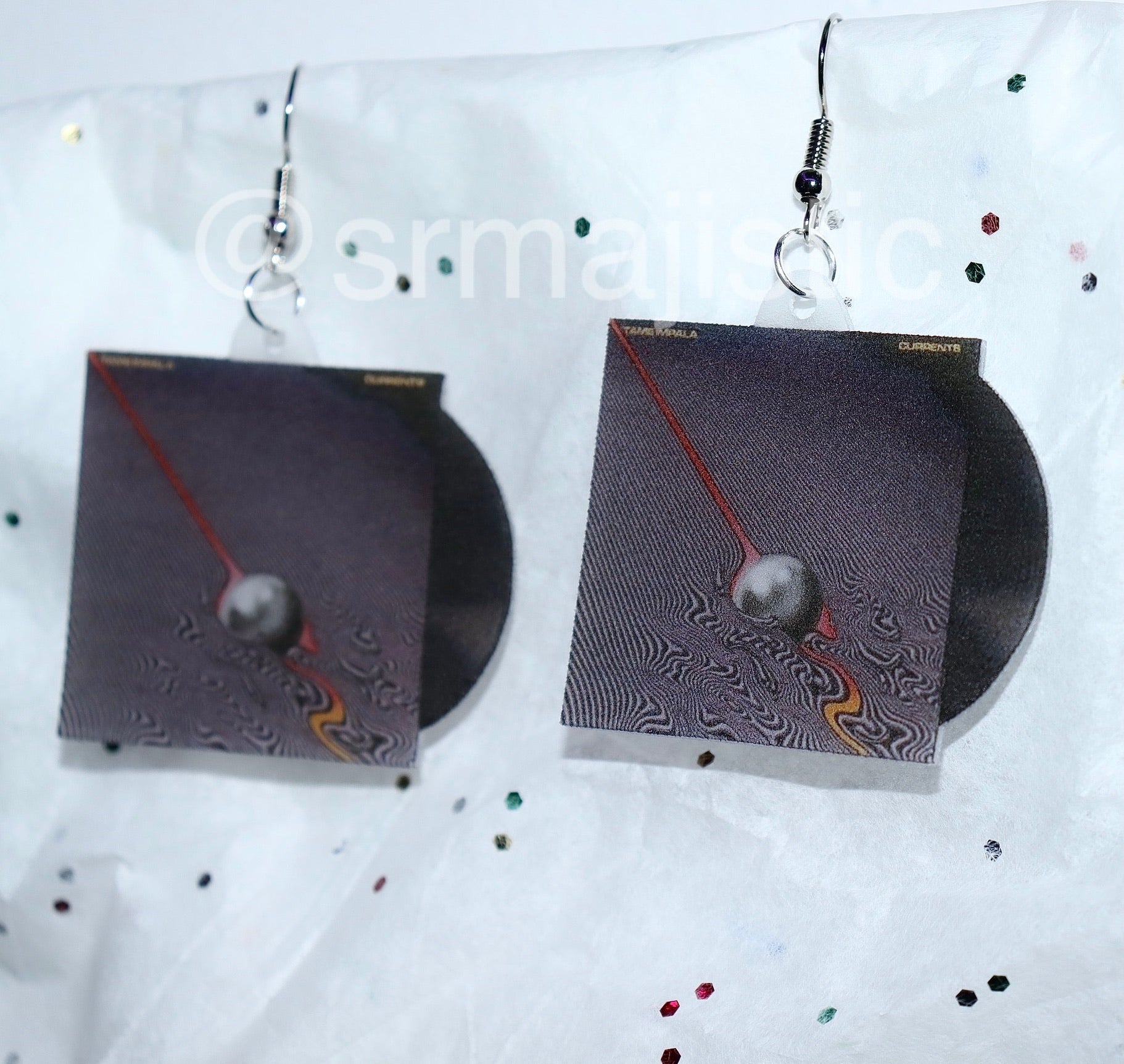 Tame Impala Currents Vinyl Album Handmade Earrings!
