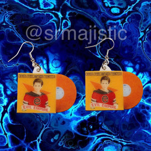 Rage Against the Machine Evil Empire Vinyl Album Handmade Earrings!