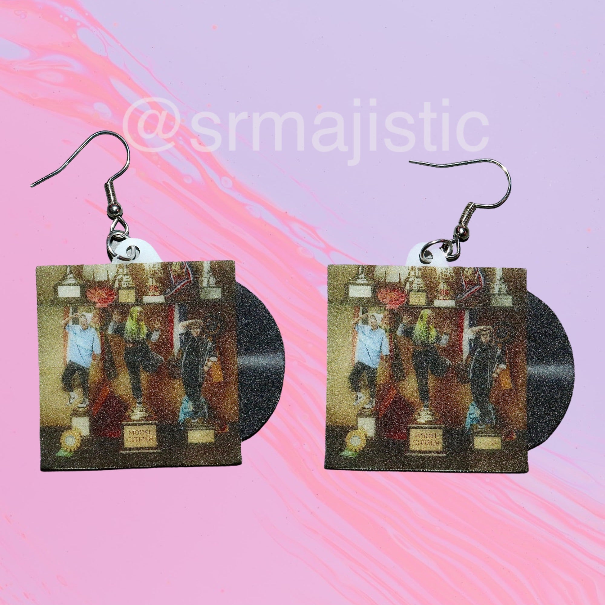 Meet Me at the Altar Model Citizen Vinyl EP Album Handmade Earrings!