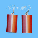 PRIDE Flag Cute 2D Handmade Earrings!